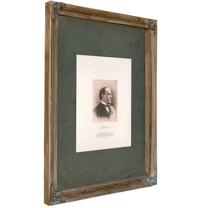 William Mckinley 1891 — Verdigris Framed Canvas Print | Bella Frye