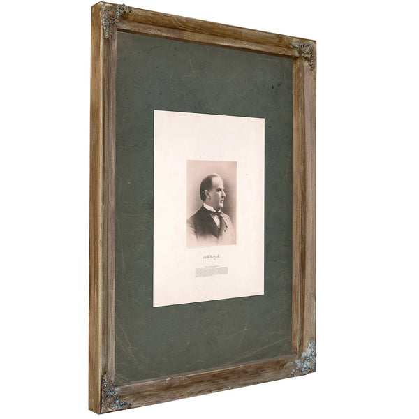 William Mckinley 1891 — Verdigris Framed Canvas Print | Bella Frye