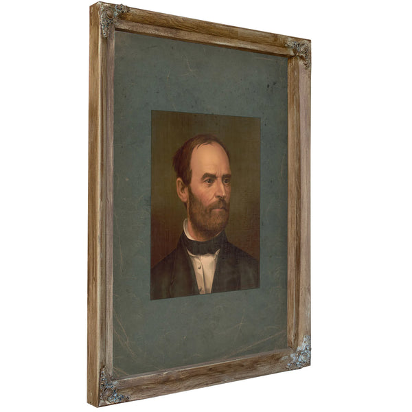William Tecumseh Sherman 1877 — Verdigris Framed Canvas Print | Bella Frye