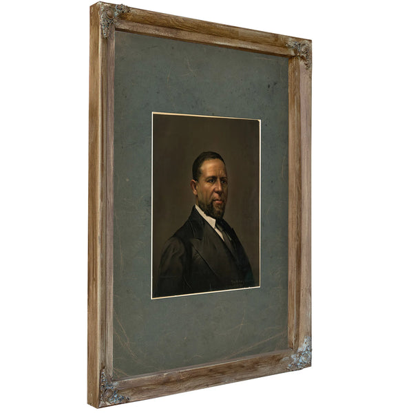 Honorable Hiram Rhodes Revels Ca 18611897 — Verdigris Framed Canvas Print | Bella Frye