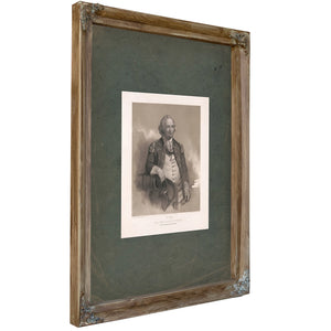 Major General Israel Putnam He Dared to Lead Where Any Dared to Follow 1864 — Verdigris Framed Canvas Print | Bella Frye