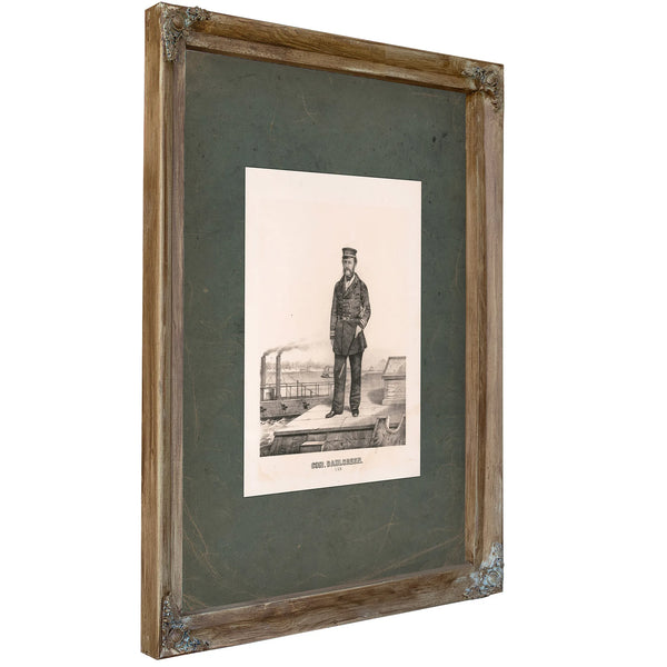John Adolphus Bernard Dahlgren 19th Century — Verdigris Framed Canvas Print | Bella Frye