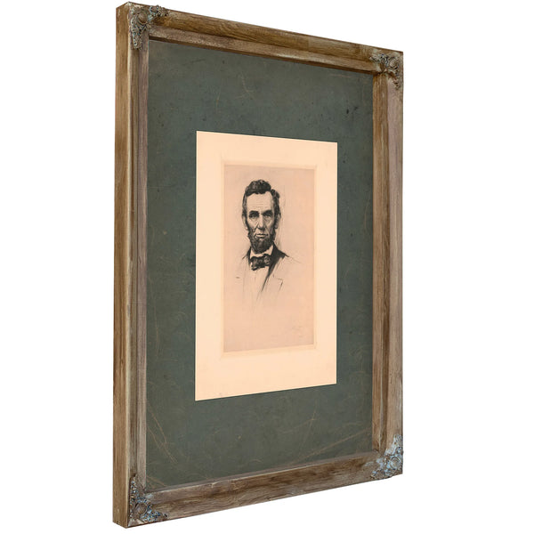 Abraham Lincoln 192 — Verdigris Framed Canvas Print | Bella Frye