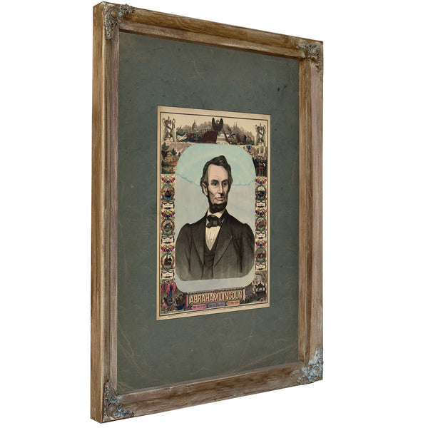 Abraham Lincoln 1865 2 — Verdigris Framed Canvas Print | Bella Frye