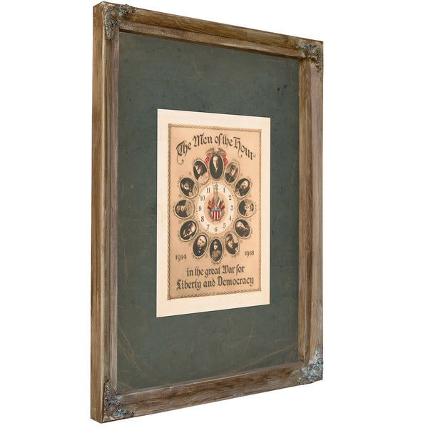 The Men of the Hour 1919 — Verdigris Framed Canvas Print | Bella Frye