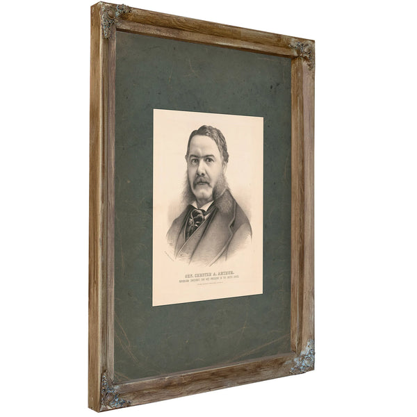 Gen Chester a Arthur Republican Candidate for Vice President of the United States 188 — Verdigris Framed Canvas Print | Bella