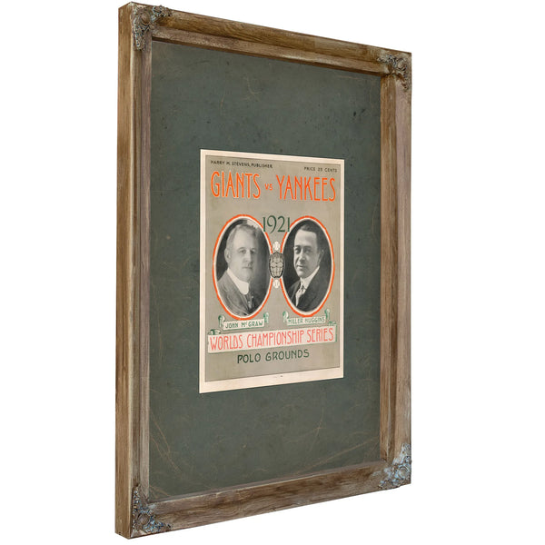 World Series — Verdigris Framed Canvas Print | Bella Frye