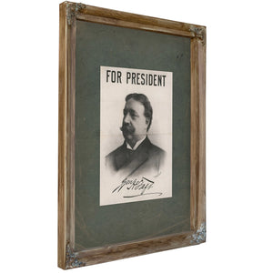 For President Wh Taft 198 — Verdigris Framed Canvas Print | Bella Frye
