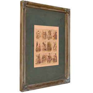 Journey of a Slave From the Plantation to the Battlefield 1863 — Verdigris Framed Canvas Print | Bella Frye