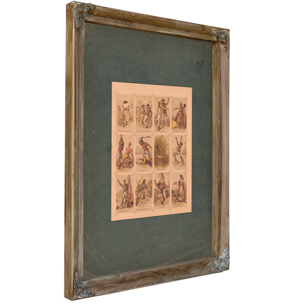 Journey of a Slave From the Plantation to the Battlefield 1863 — Verdigris Framed Canvas Print | Bella Frye