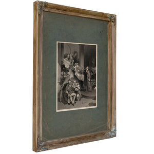 Patrick Henry Before the Virginia House of Burgesses May 3 1765 1852 — Verdigris Framed Canvas Print | Bella Frye