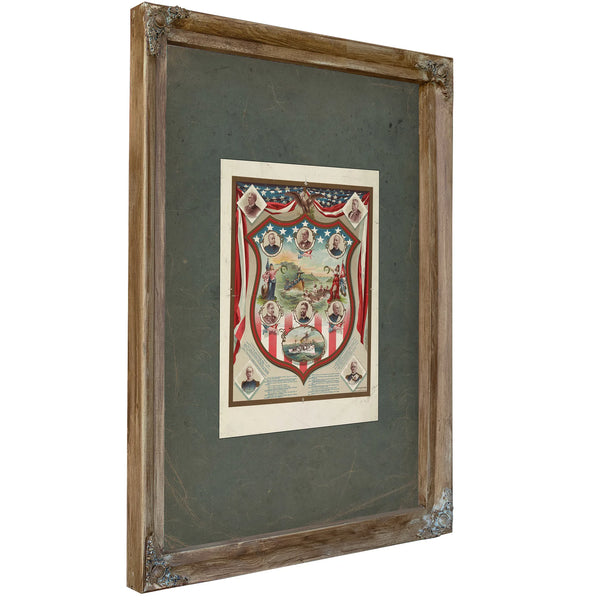 Us Shield of Honor 19th Century — Framed Wall Art Room View | Bella Frye