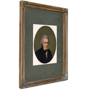 Andrew Jackson 19th Century — Verdigris Framed Canvas Print | Bella Frye