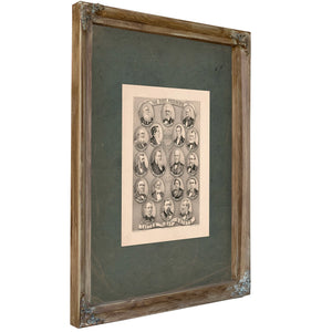 The First Presidents of the Church of Jesus Christ of the Latter Day Saints 1879 — Verdigris Framed Canvas Print | Bella Frye