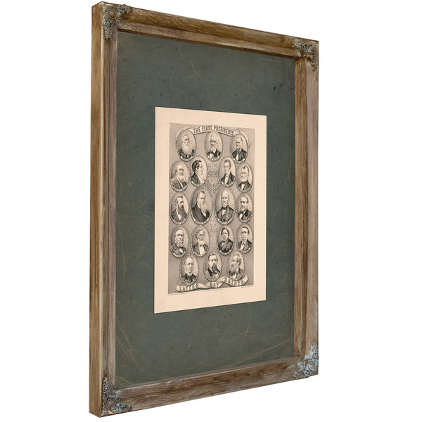 The First Presidents of the Church of Jesus Christ of the Latter Day Saints 1879 — Verdigris Framed Canvas Print | Bella Frye