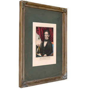 William a Graham_ Whig Candidate for Vice President of the United States 1852 — Verdigris Framed Canvas Print | Bella Frye