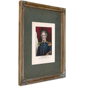 Winfield Scott the Peoples Choice for Thirteenth President of the United States 1847 — Verdigris Framed Canvas Print | Bella 