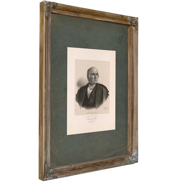 P Upshur Secretary of State 1844 — Verdigris Framed Canvas Print | Bella Frye