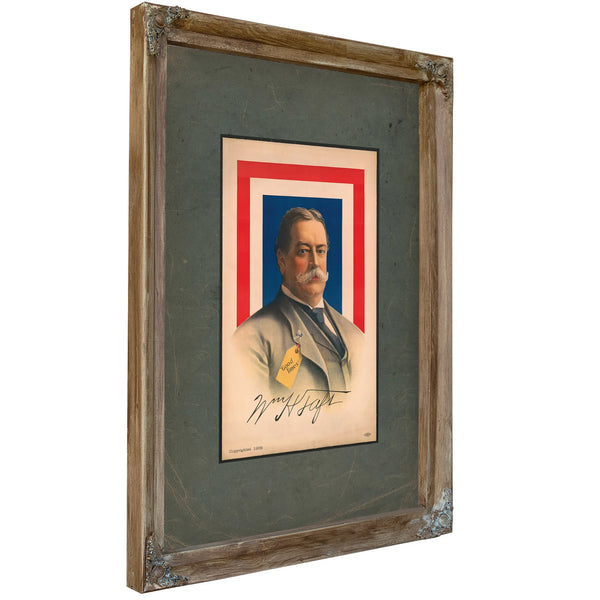Od Times William H Taft 198 — Verdigris Framed Canvas Print | Bella Frye