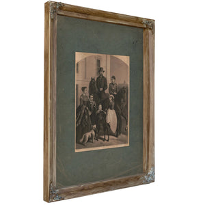 General Grant His Family 1868 — Verdigris Framed Canvas Print | Bella Frye