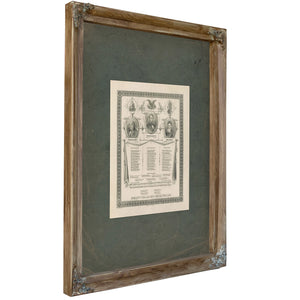 Equality for All Men Before the Law 1877 — Verdigris Framed Canvas Print | Bella Frye