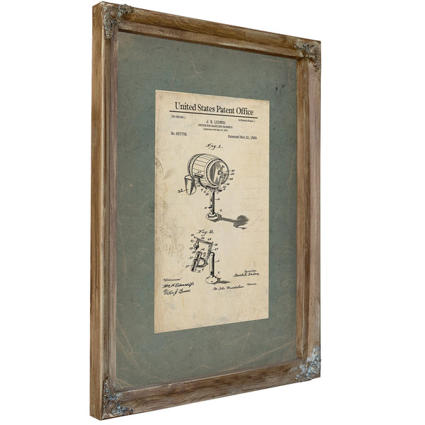 The Brewmasters Burden Patent Archive Print — Framed Wall Art Room View | Bella Frye