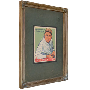 George Herman Babe Ruth Big League Chewing Gum — Verdigris Framed Canvas Print | Bella Frye