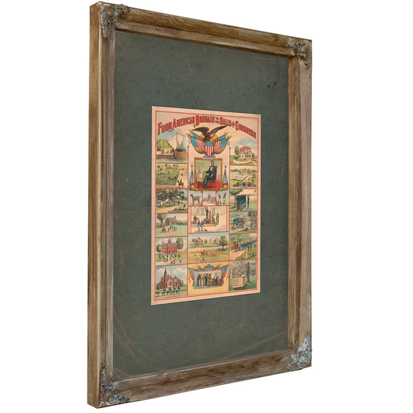 From American Bondage to the Halls of Congress 1897 — Verdigris Framed Canvas Print | Bella Frye