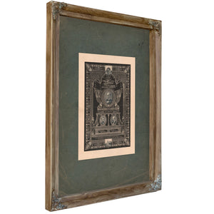 In Loving Memory of Our Martyred President Mckinley 191 — Verdigris Framed Canvas Print | Bella Frye