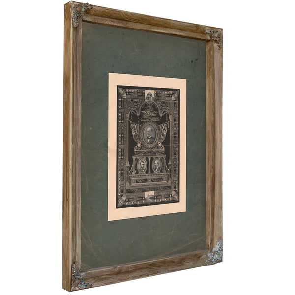 In Loving Memory of Our Martyred President Mckinley 191 — Verdigris Framed Canvas Print | Bella Frye
