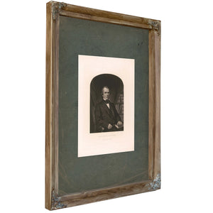 Andrew Johnson 19th Century — Verdigris Framed Canvas Print | Bella Frye