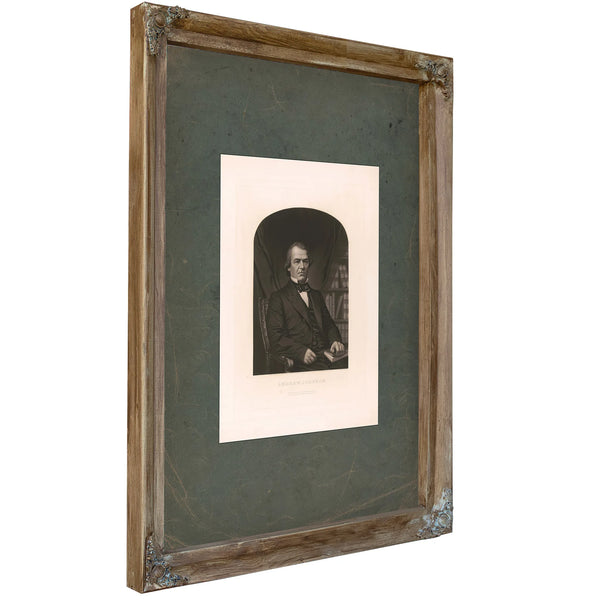 Andrew Johnson 19th Century — Verdigris Framed Canvas Print | Bella Frye