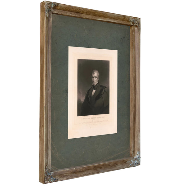 William Henry Harrison of Ohio 184 — Verdigris Framed Canvas Print | Bella Frye