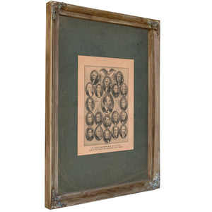 Presidential Inauguration 1881 1881 — Verdigris Framed Canvas Print | Bella Frye
