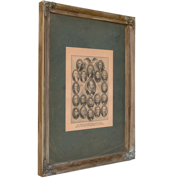 Presidential Inauguration 1881 1881 — Verdigris Framed Canvas Print | Bella Frye