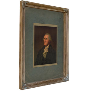 George Washington 19 — Verdigris Framed Canvas Print | Bella Frye