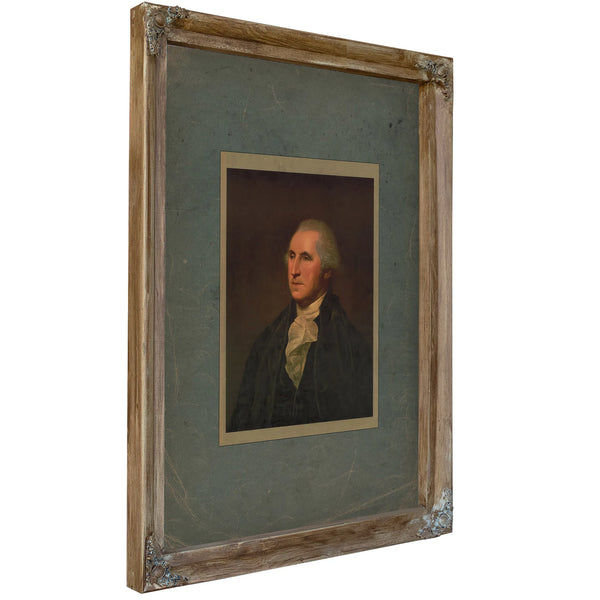 George Washington 19 — Verdigris Framed Canvas Print | Bella Frye