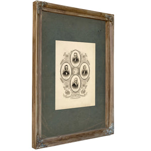 Pioneers in the Great Religious Reformation of the Nineteenth Century 1885 — Verdigris Framed Canvas Print | Bella Frye