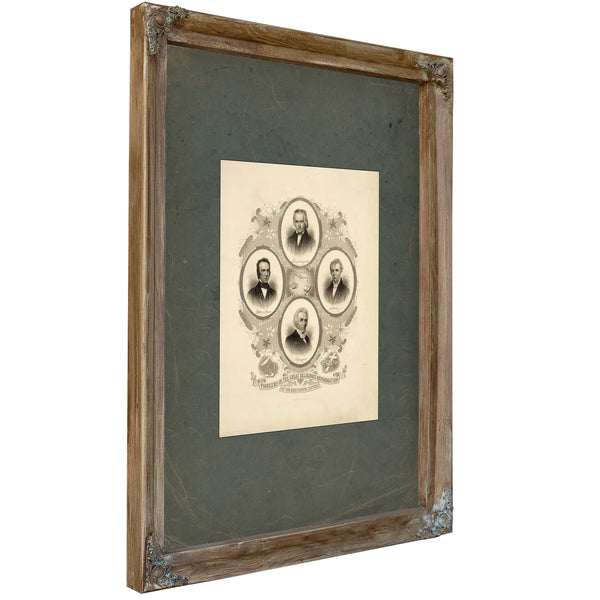 Pioneers in the Great Religious Reformation of the Nineteenth Century 1885 — Verdigris Framed Canvas Print | Bella Frye