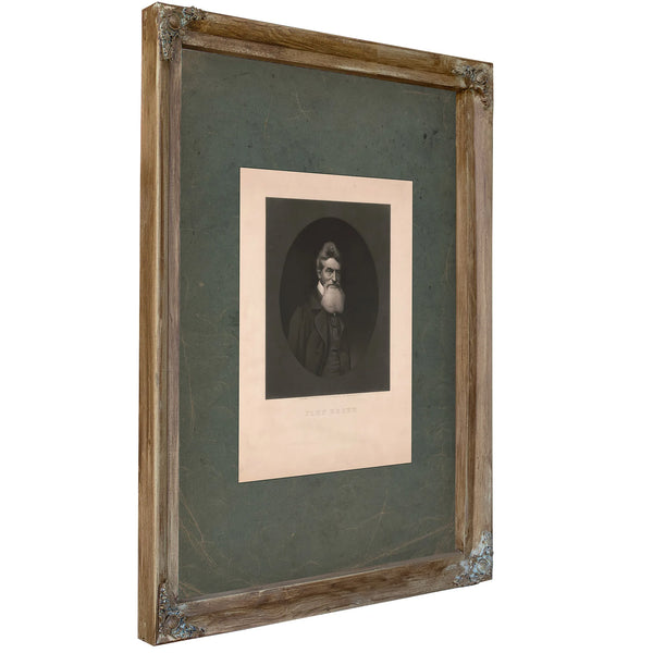 John Brown 19th Century — Verdigris Framed Canvas Print | Bella Frye