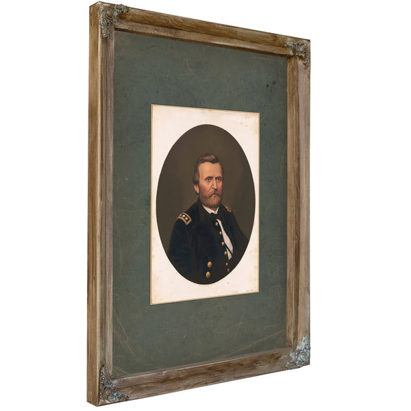 Ulysses S Grant 1866 — Verdigris Framed Canvas Print | Bella Frye