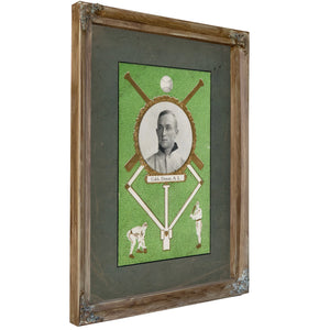 9 Rose Company Ty Cobb Sgc 77b4e — Verdigris Framed Canvas Print | Bella Frye