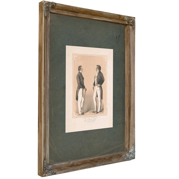 The Two Martyrs Joseph Hyrum Smith 1847 — Verdigris Framed Canvas Print | Bella Frye