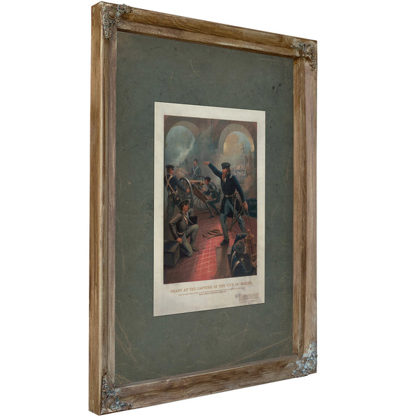 Grant at the Capture of the City of Mexico 186 187 — Verdigris Framed Canvas Print | Bella Frye