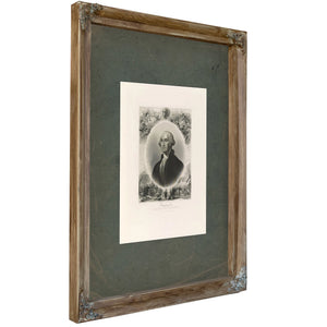 George Washington 19th Century 1 — Verdigris Framed Canvas Print | Bella Frye