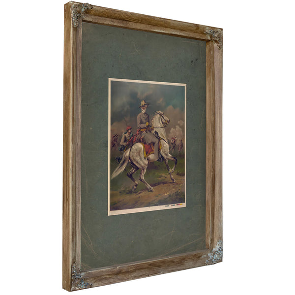 General Robert Edward Lee 1886 — Verdigris Framed Canvas Print | Bella Frye