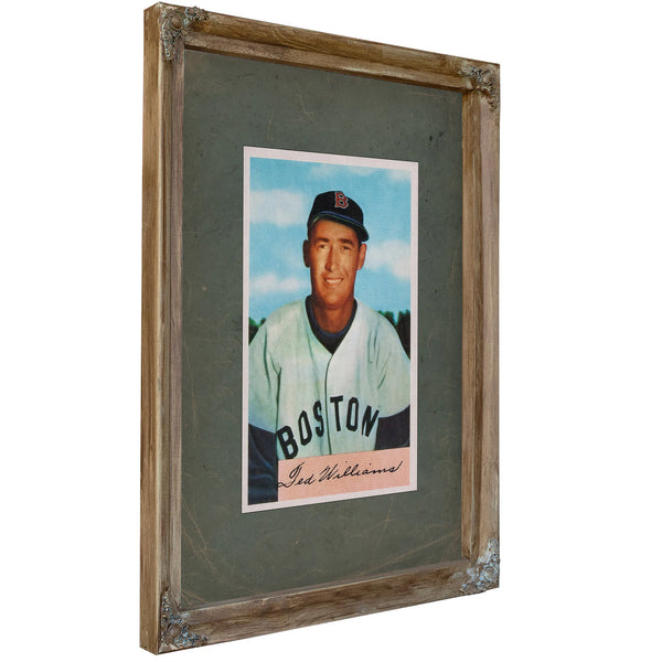 Ted Williams 1954 Bowman 4ac45 — Verdigris Framed Canvas Print | Bella Frye