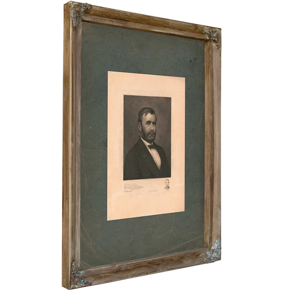 Ulysses S Grant 198 — Verdigris Framed Canvas Print | Bella Frye