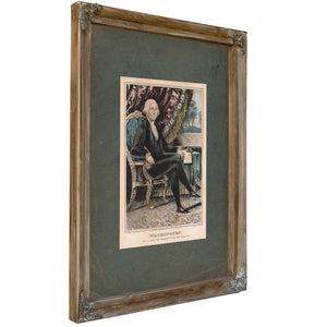 Washington the Patriot the Statesman and the Warrior 1846 — Verdigris Framed Canvas Print | Bella Frye