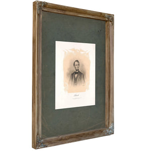 Abraham Lincoln 19th Century 5 — Verdigris Framed Canvas Print | Bella Frye